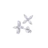 New Ørepynt i hvitt gull med diamanter blomst 0,63 ct Ørepynt