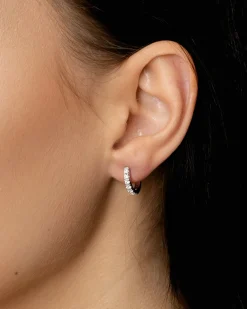 New Øreringer i sølv med cubic zirkonia Ørepynt