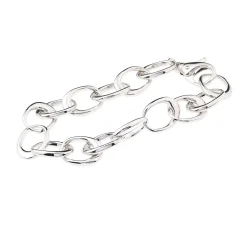 New Rhodinert sølvarmbånd lenker 19,5 cm Armbånd