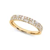 Best Ring i gult gull med brillianter og baguette diamanter 0,55 ct Ringer