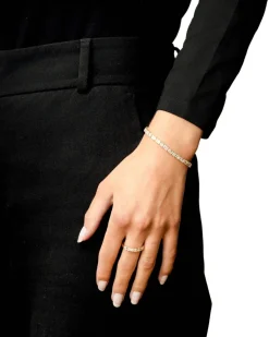 Best Ring i gult gull med brillianter og baguette diamanter 0,55 ct Ringer