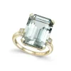 Sale Ring i gult gull med grønn ametyst 10,03 ct Ringer