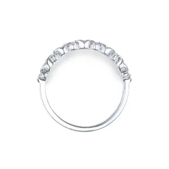 Hot Ring i hvitt gull med diamanter Ringer
