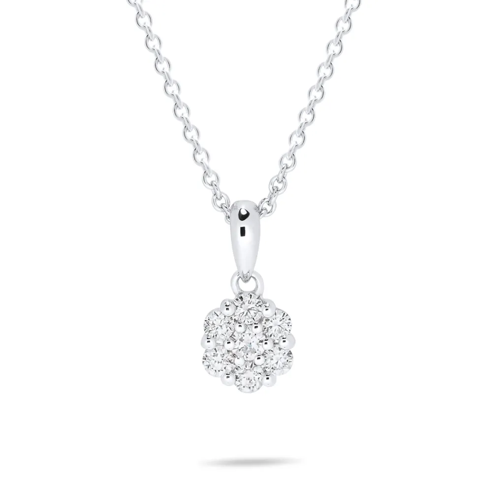 Online Rosettanheng 0,20 carat Halssmykker