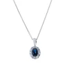 Online Rosettanheng 0,48ct med safir Halssmykker