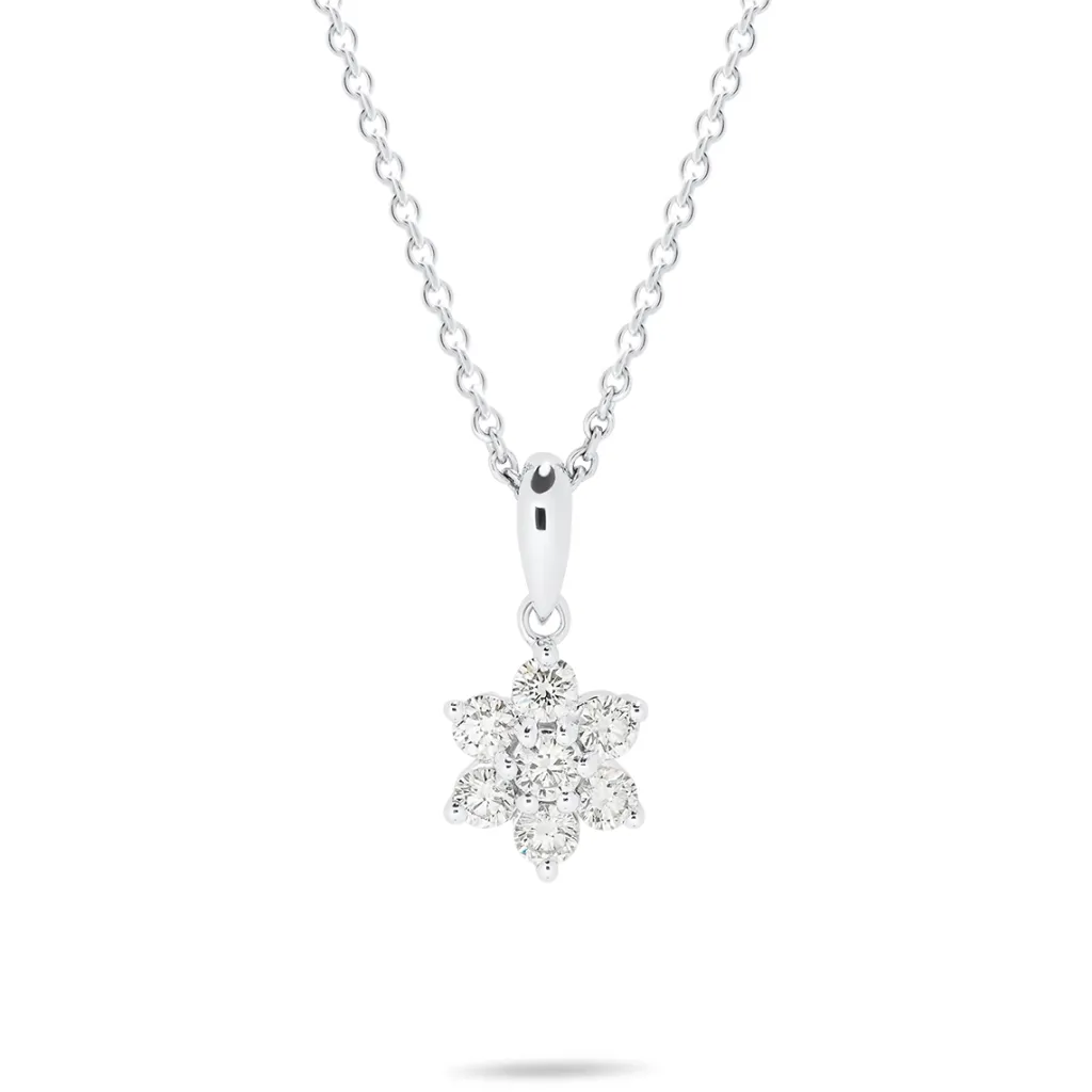 Best Rosettanheng med diamanter 0,32 ct Halssmykker