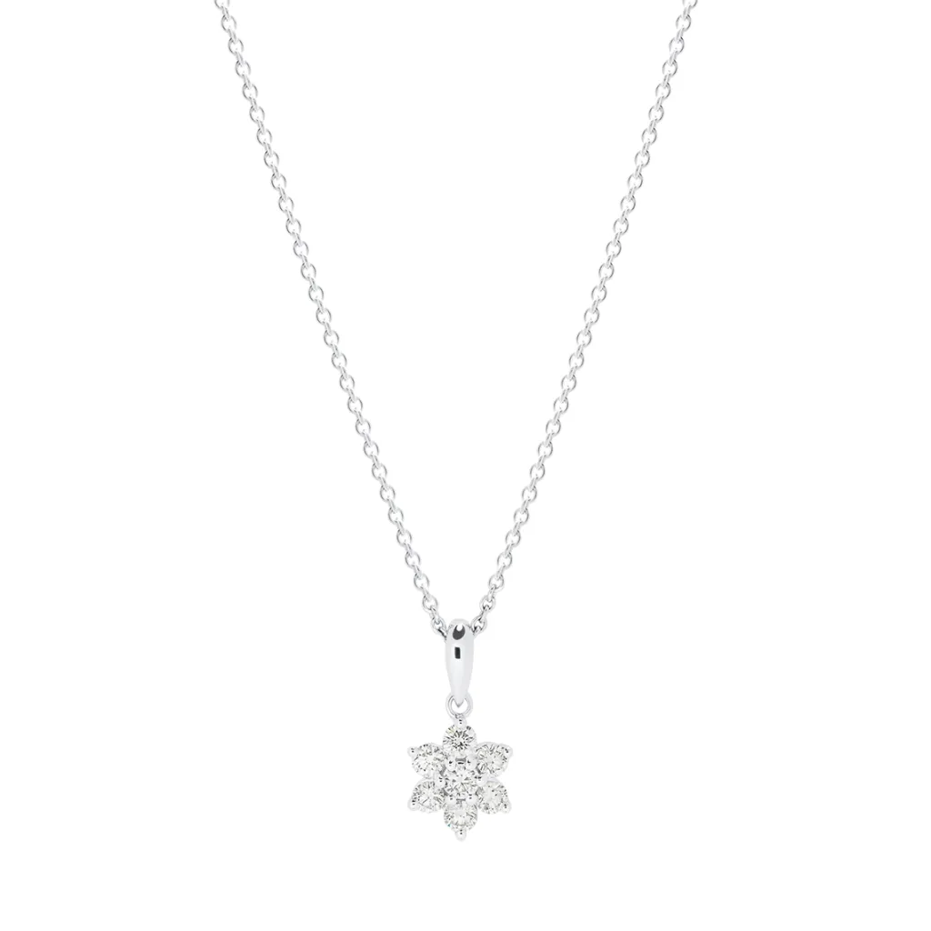 Best Rosettanheng med diamanter 0,32 ct Halssmykker