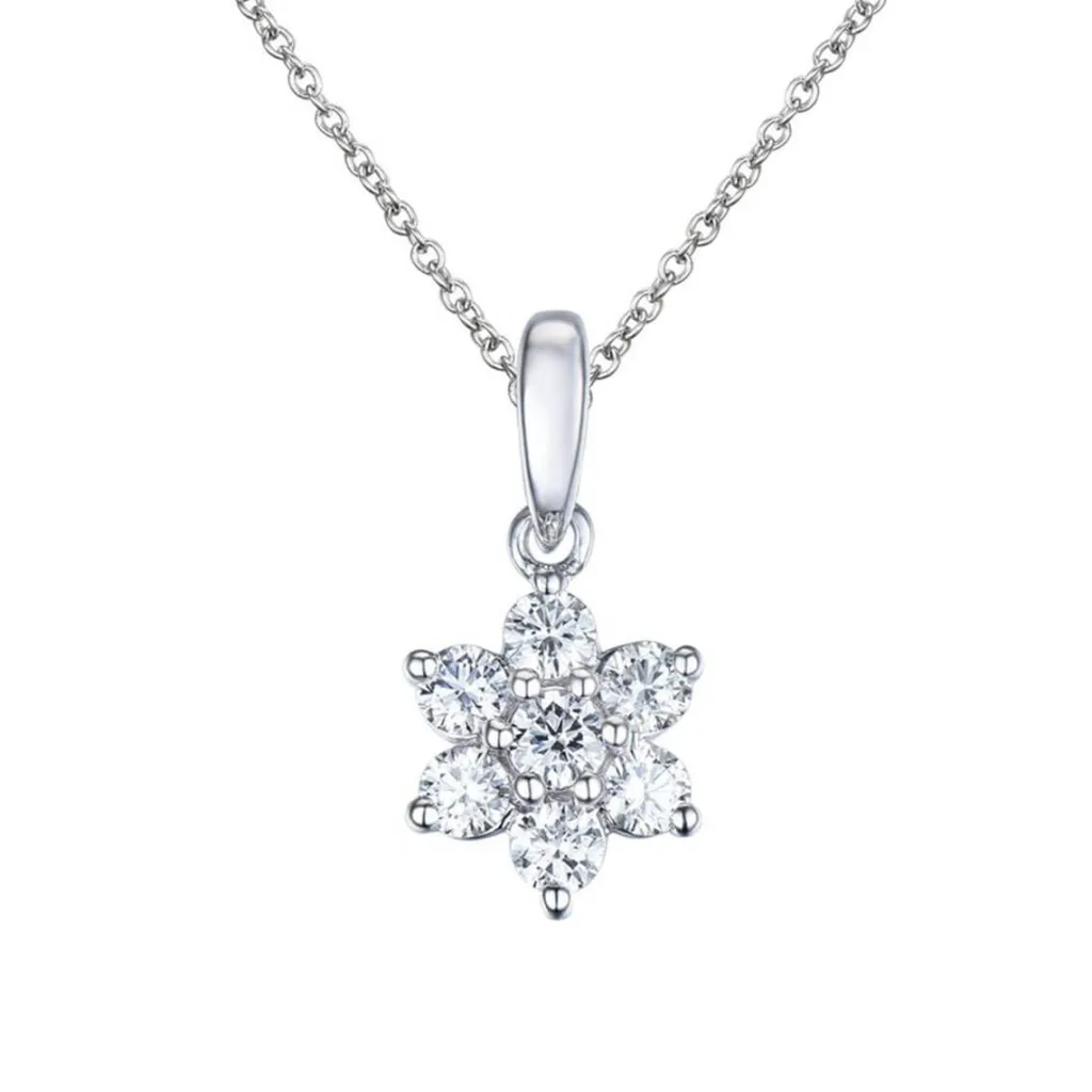 Best Rosettanheng med diamanter 0,32 ct Halssmykker