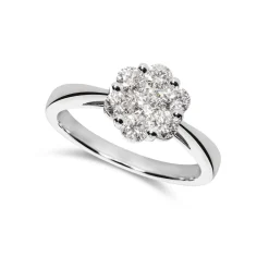 Fashion Rosettring med diamanter 0,98 ct Ringer
