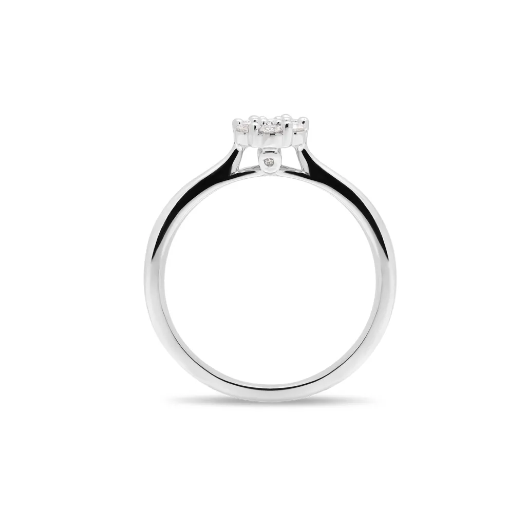 Sale Rosettring med diamanter 0,24 ct Ringer