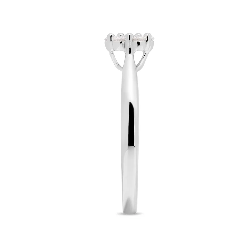 Sale Rosettring med diamanter 0,24 ct Ringer