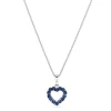 Discount Safir hjerteanheng Halssmykker