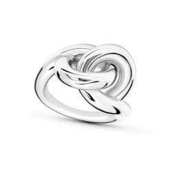 Best Sammenflettet ring i rhodinert sølv Ringer
