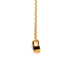 Fashion Sari anheng i gult gull med diamant 0,10 ct Halssmykker