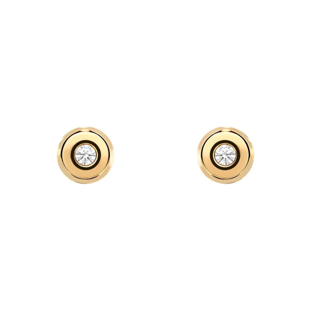 Fashion Sarieørepynt i gult gull med diamanter 0,015 ct Ørepynt