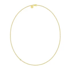 Discount Sølv forgylt halskjede Fina Necklace Halssmykker