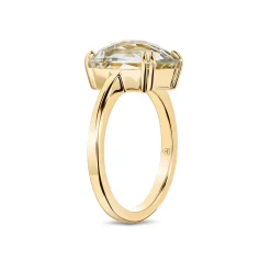New Sølv forgylt ring med grønn ametyst Ringer