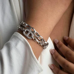 Hot Sølvarmbånd med cubic zirkonia Armbånd