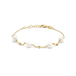 Fashion Sølvarmbånd med perler og kuler Armbånd
