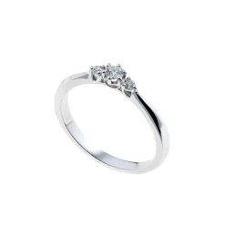 Hot 3-stens diamantring 0,14ct Ringer