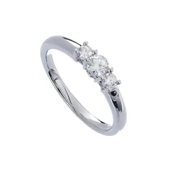 Hot 3-stens diamantring 0,33ct Ringer