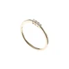Fashion 3-stens diamantring i gult gull 0,06ct Ringer
