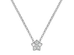 Hot Stjerneformet diamantsmykke 0,06 ct i hvitt gull Halssmykker