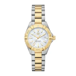 New Aquaracer forgylt og stål 27 mm quartz Dykkerklokker | Two Tone Klokker