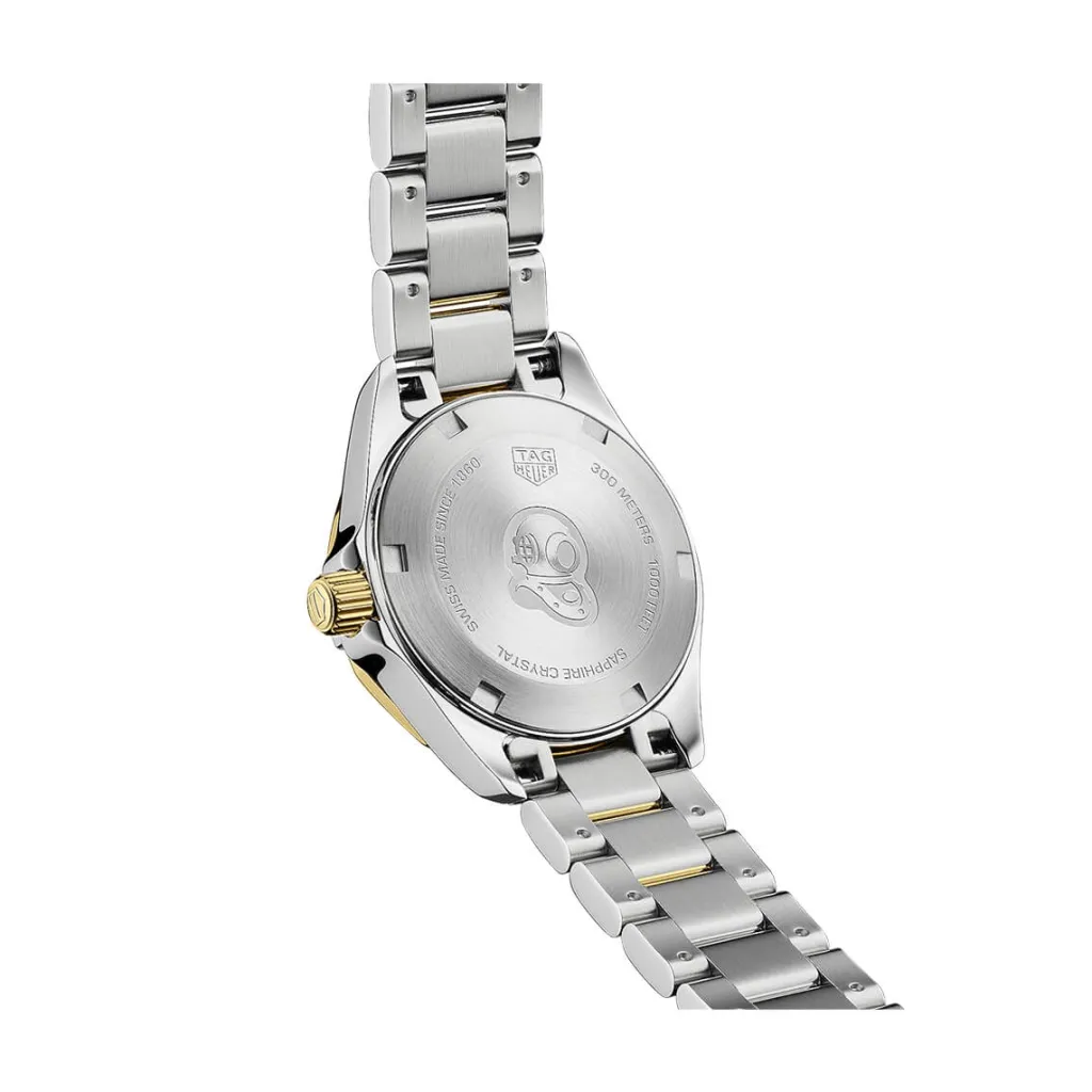 New Aquaracer forgylt og stål 27 mm quartz Dykkerklokker | Two Tone Klokker