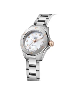 New Aquaracer perlemor med diamanter 30 mm Klokker Med Diamanter | Dykkerklokker