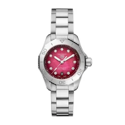 Best Aquaracer Professional rosa 30 mm Klokker Med Diamanter | Dykkerklokker