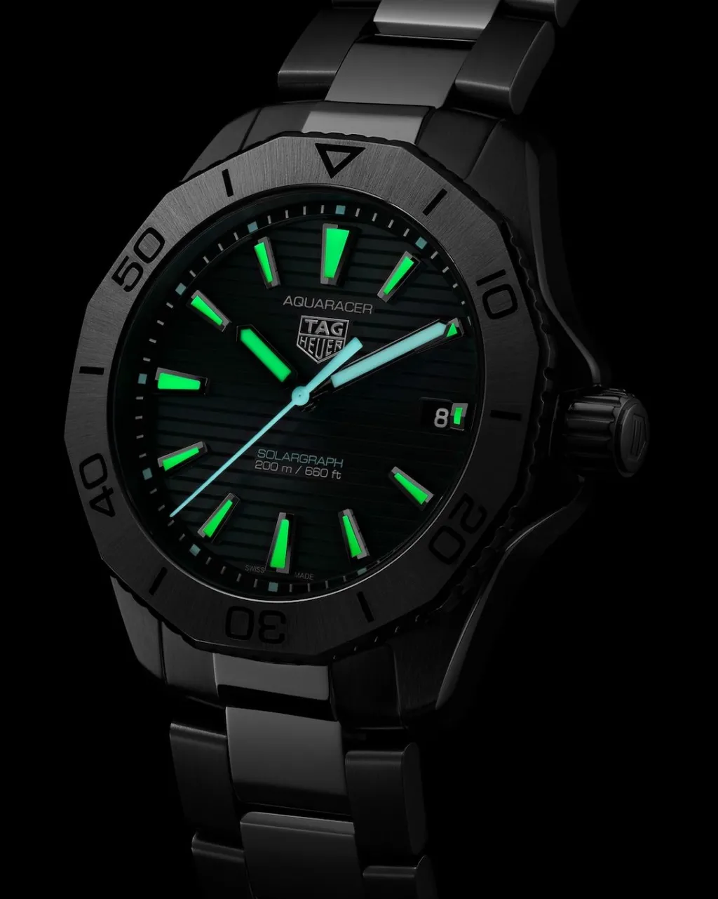 Clearance Aquaracer Professional sort 40 mm Dykkerklokker | Til Han