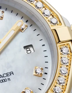 New Aquaracer Quartz 27 mm diamanter og perlemorsskive Klokker Med Diamanter | Two Tone Klokker