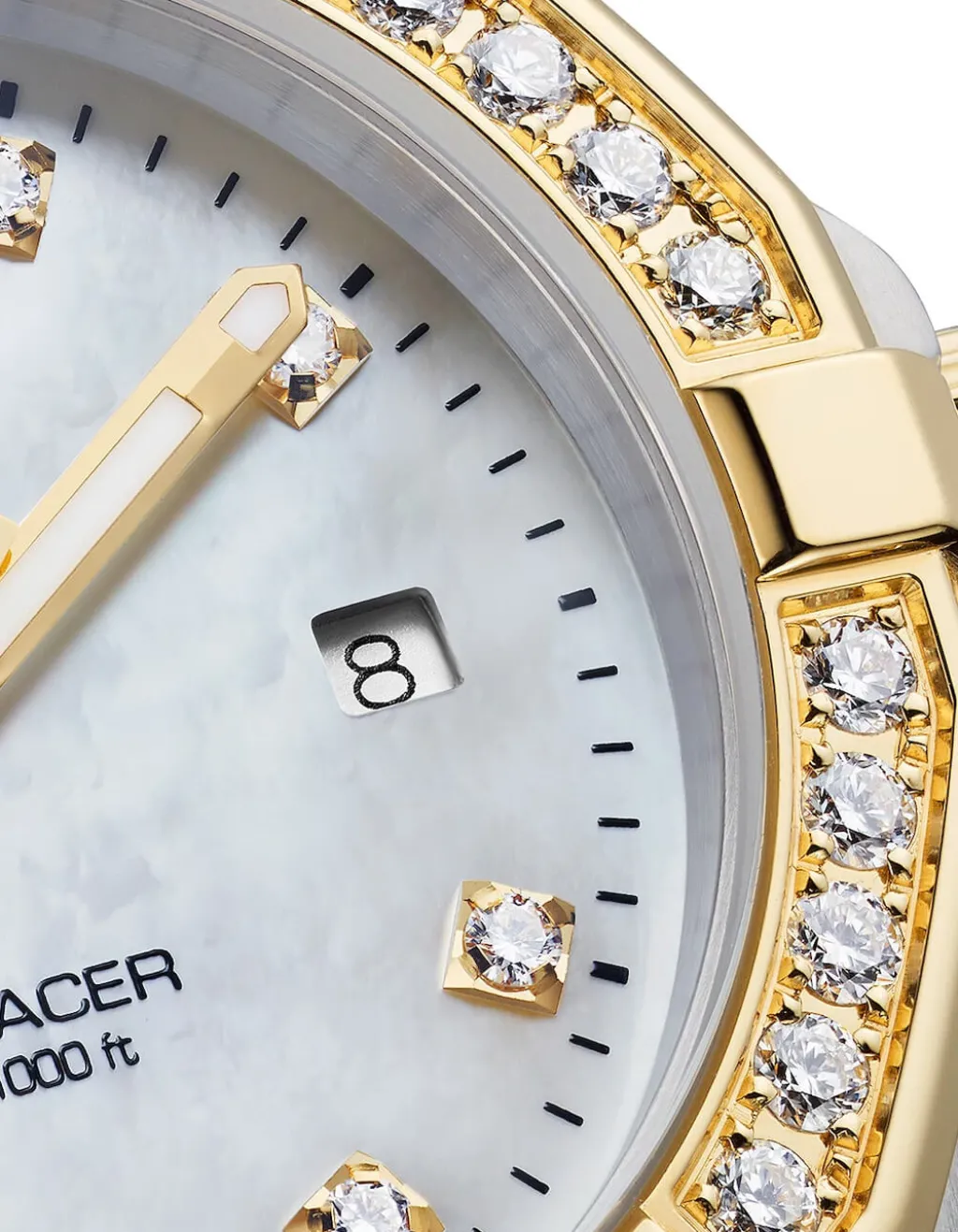 New Aquaracer Quartz 27 mm diamanter og perlemorsskive Klokker Med Diamanter | Two Tone Klokker