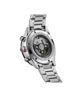 Outlet Carrera Chrono sort 44 mm stållenke Til Han
