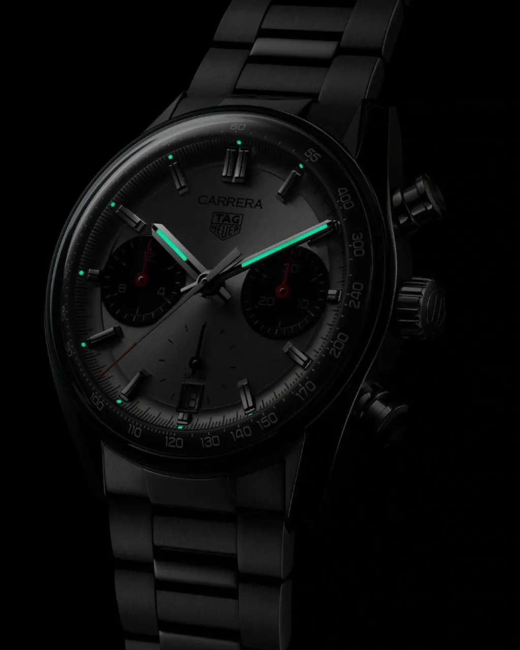 Outlet Carrera Chronograph steel 39 mm Til Han