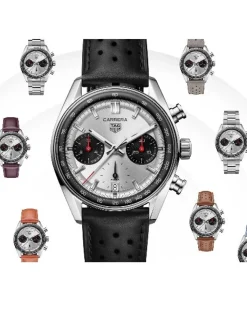 Outlet Carrera Chronograph steel 39 mm Til Han