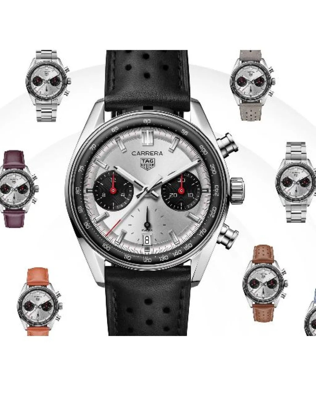 Outlet Carrera Chronograph steel 39 mm Til Han