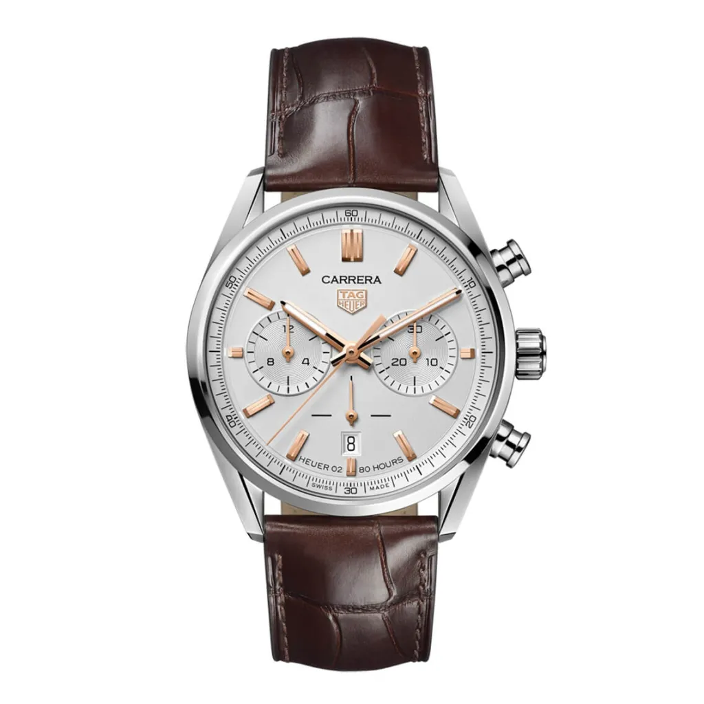 Online Carrera Elegant 42 mm skinnrem Til Han