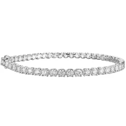 Fashion Tennisarmbånd 5,00 ct i hvitt gull Armbånd