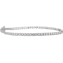 Clearance Tennisarmbånd 2,00 ct i hvitt gull Armbånd