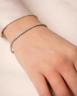 Online Tennisarmbånd 3,00 ct i hvitt gull Armbånd