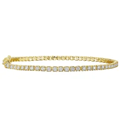 Sale Tennisarmbånd gult gull 3,00 ct Armbånd