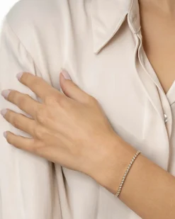 Sale Tennisarmbånd gult gull 3,00 ct Armbånd