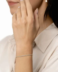 Sale Tennisarmbånd gult gull 3,00 ct Armbånd