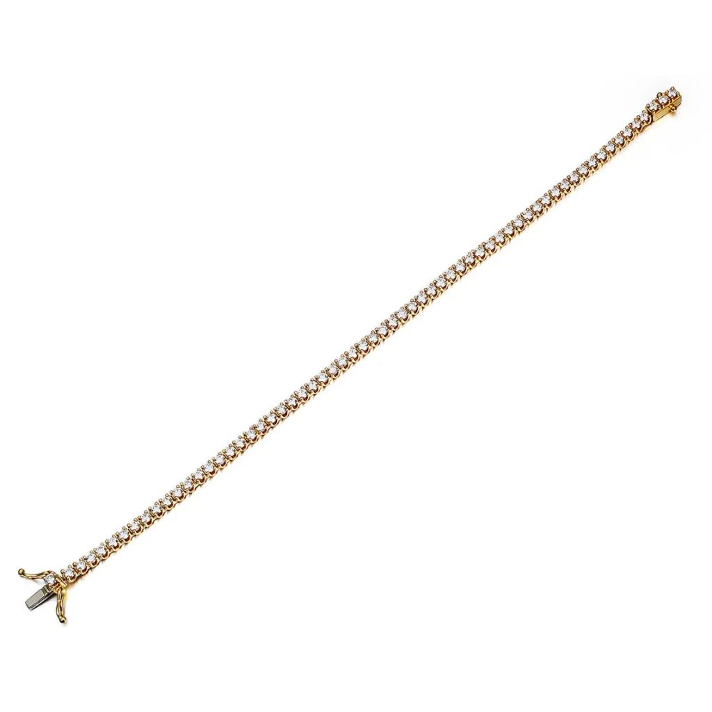 Sale Tennisarmbånd gult gull 3,00 ct Armbånd