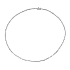 Online Tenniskjede i hvitt gull med diamanter 3,00 ct Halssmykker