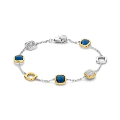 New armbånd med blå krystaller og cubik zirkonia Armbånd