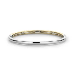 New armring i rhodiner og forgylt sølv med cubic zirkonia Armbånd