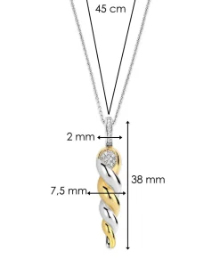 Clearance dråpeanheng i sølv med cubic zirkonia Halssmykker